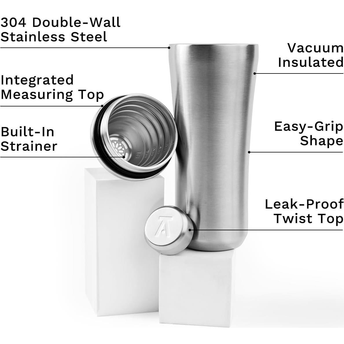 Coctelera Aislada al Vacío Elevated Craft 0.83L Acero Inoxidable