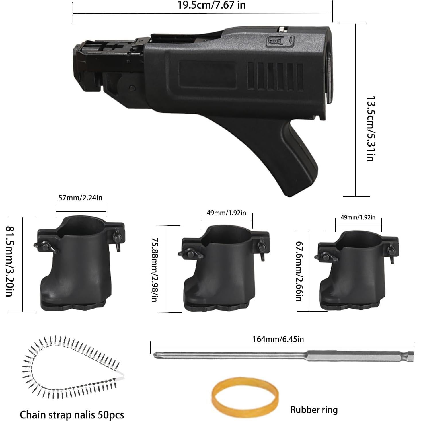 Adaptador de Pistola de Tornillos Kurras para Drywall 120V