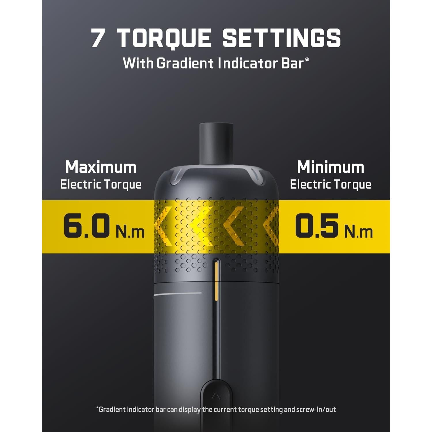 S2 Pro Electric Screwdriver, Cordless Screwdriver Set, 7 Torque Settings, 0.5 to 6N.m, 20 Magnetic Bits, 1/4''Hex Shank, with 90° Angle Adapter, for Furniture, Household Repairs