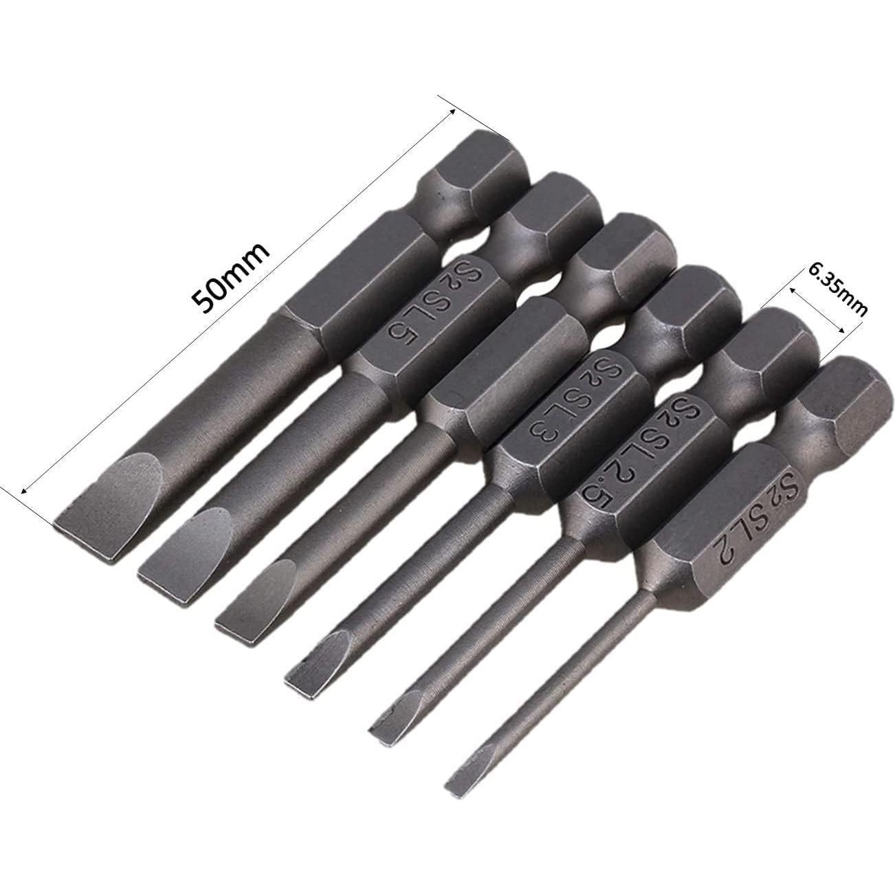 Juego de 18 Brocas Phillips y Ranuradas Aiyun S2 5,08 cm