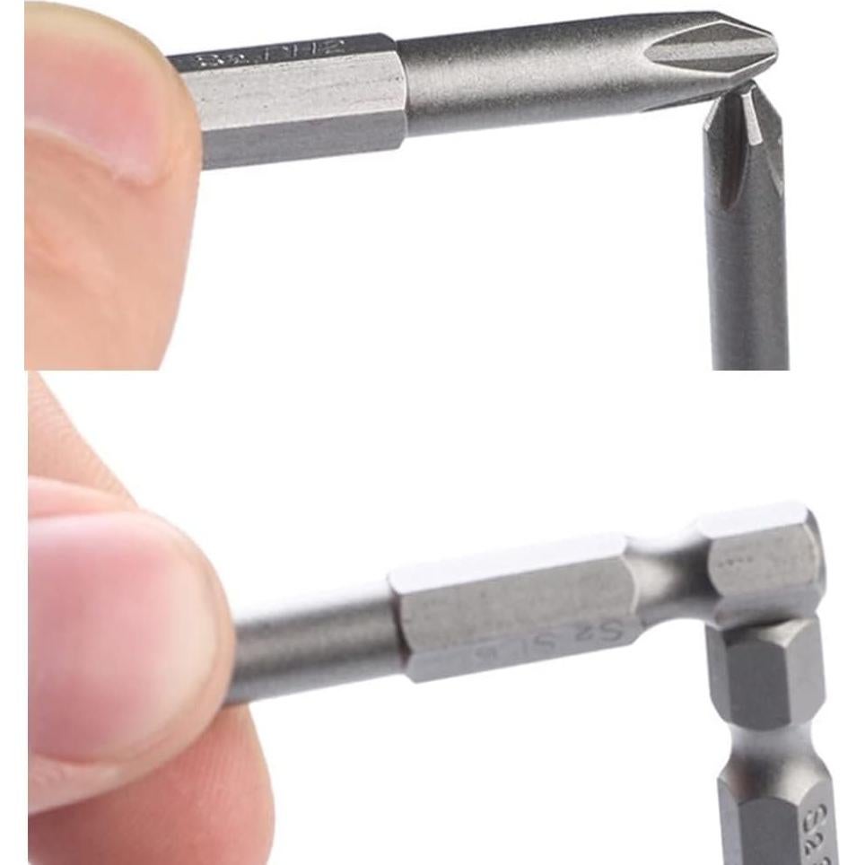 Juego de 18 Brocas Phillips y Ranuradas Aiyun S2 5,08 cm