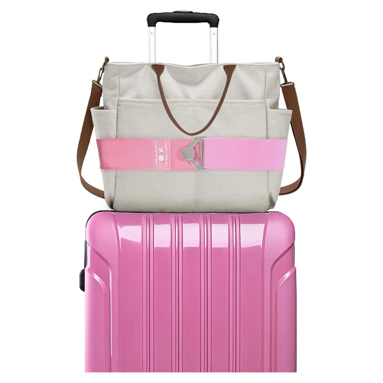 Cinturón de viaje 2 en 1 Bylion Rosa ajustable 5,08 cm