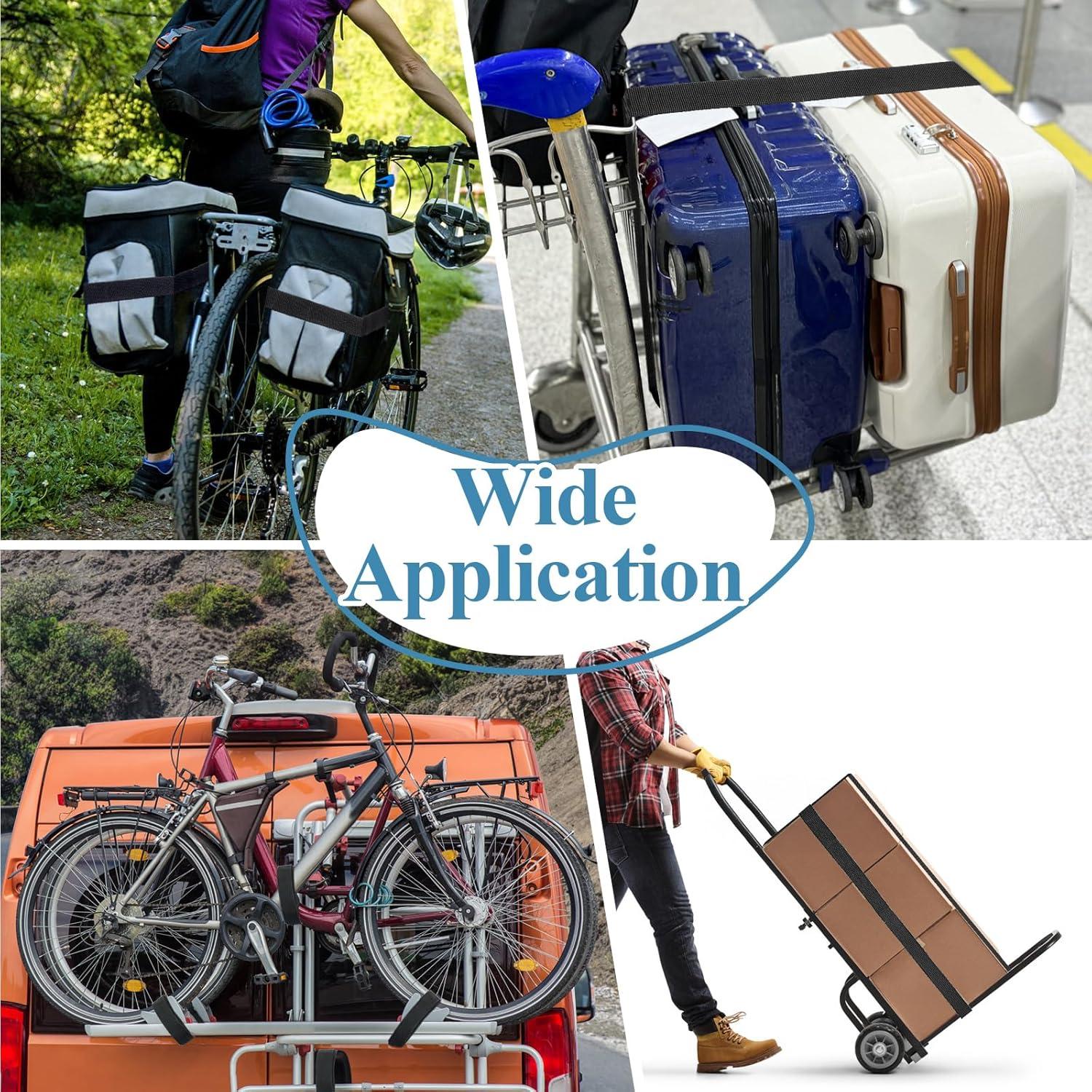 Correas de Amarre PEASUG 4 Pcs 2,54 cm x 3,48 m Ajustables