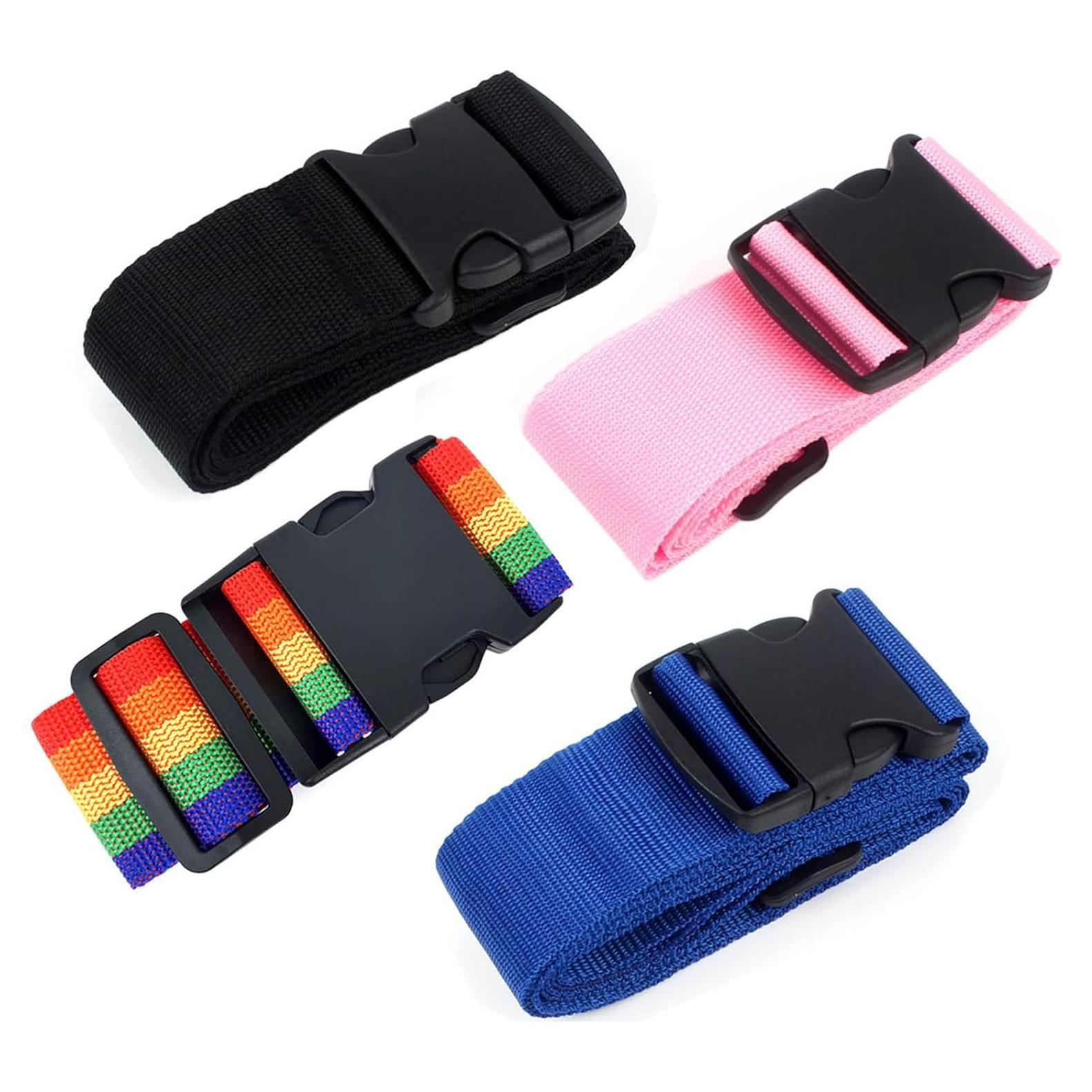 Correas de Equipaje YIKANGHENG Ajustables 4 Pcs 5 cm x 2,04 m