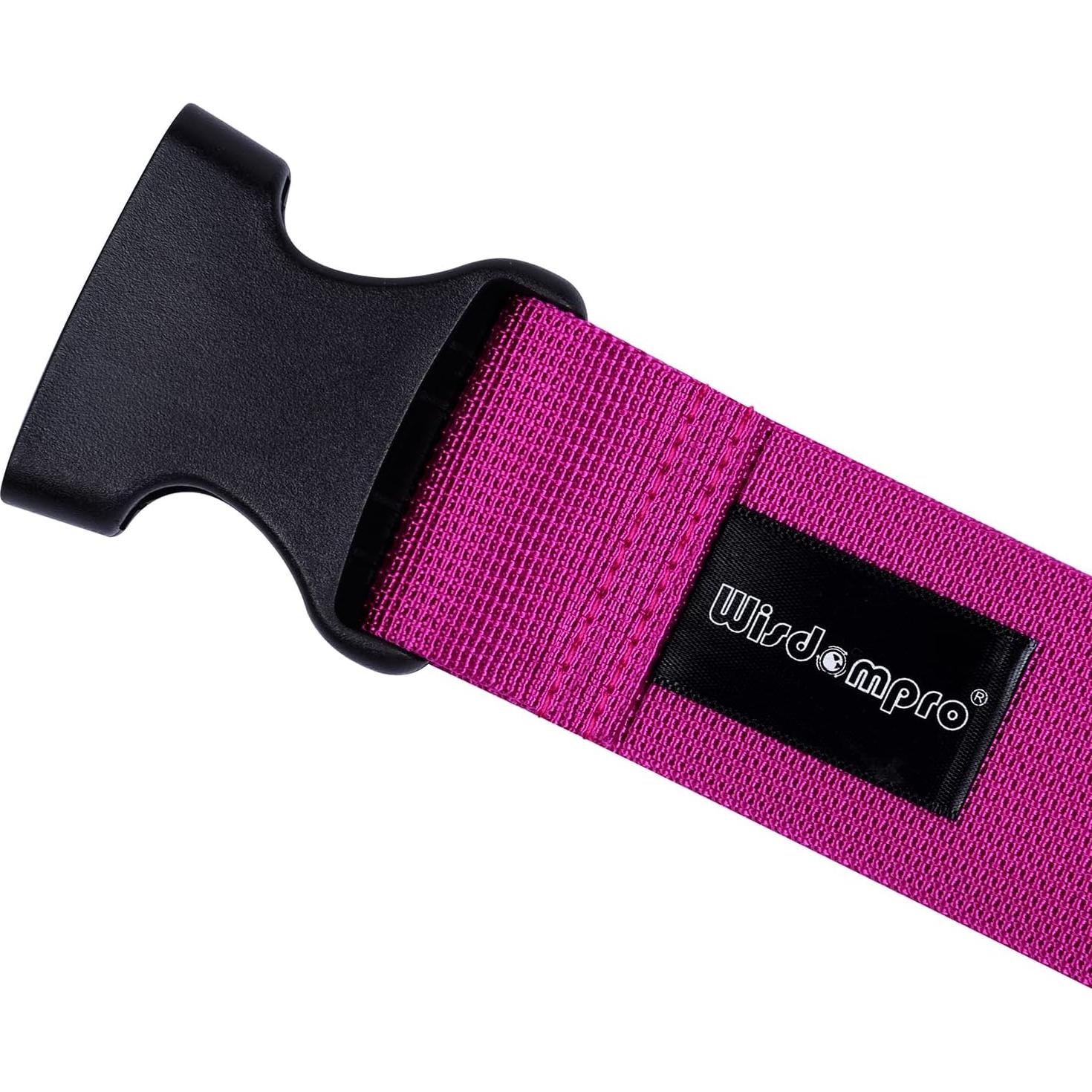 Correa de Equipaje Ajustable Wisdompro 2 Pcs 31 cm Púrpura