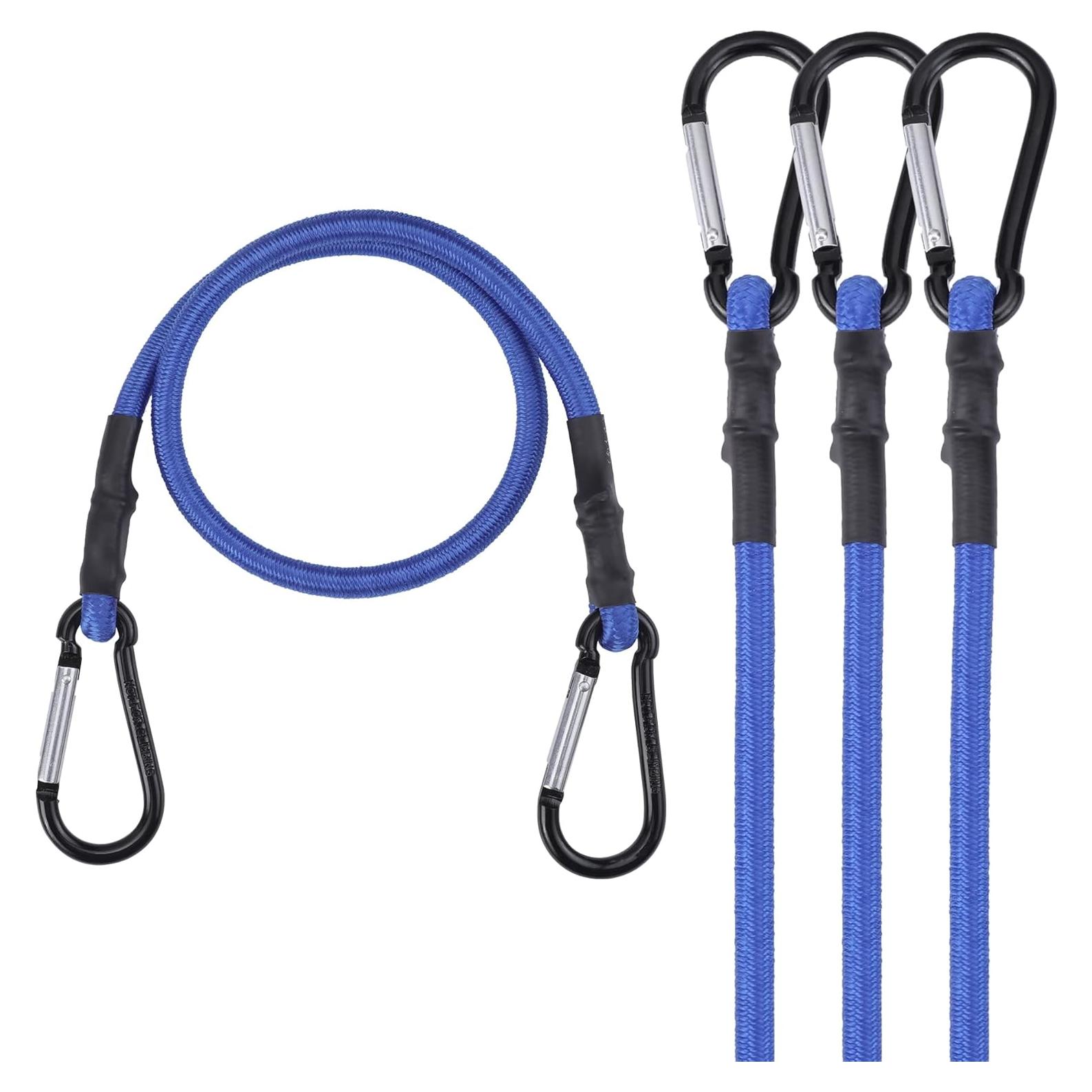 Cordones Elásticos WORKPRO 60 cm con Ganchos - Paquete de 4