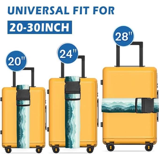 Correa de Equipaje Ajustable Luggitime Verde 120-200 cm