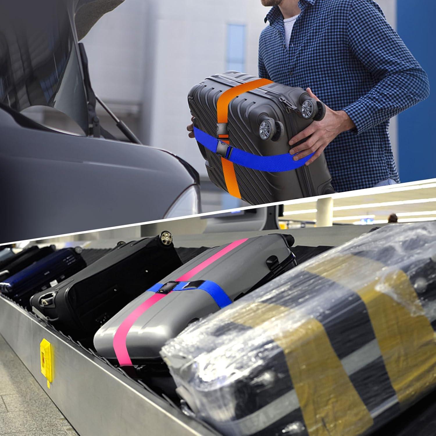 Juego de 12 Correas para Equipaje Rulism Ajustables 2"