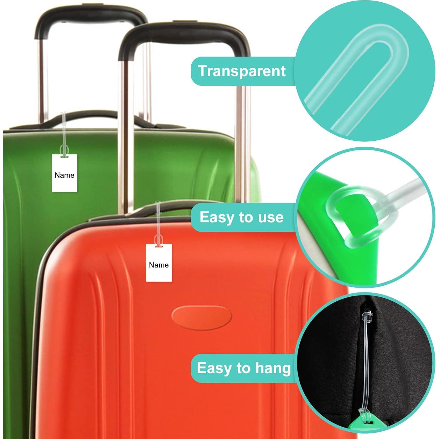 Paquete de 100 correas plásticas SBYURE 15 cm para equipaje