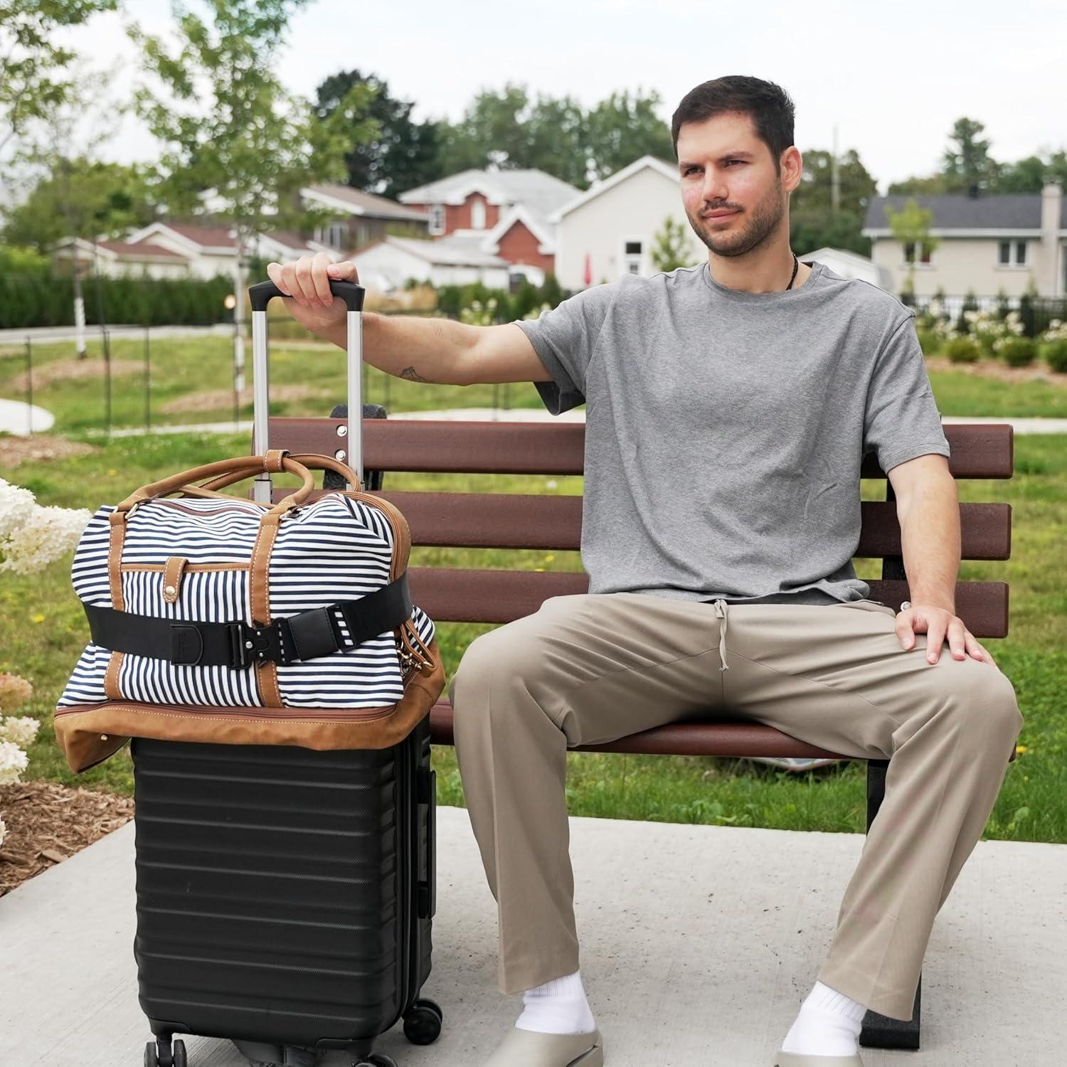 Cinturón de Viaje Bildurem Pro Ajustable 114 cm Negro