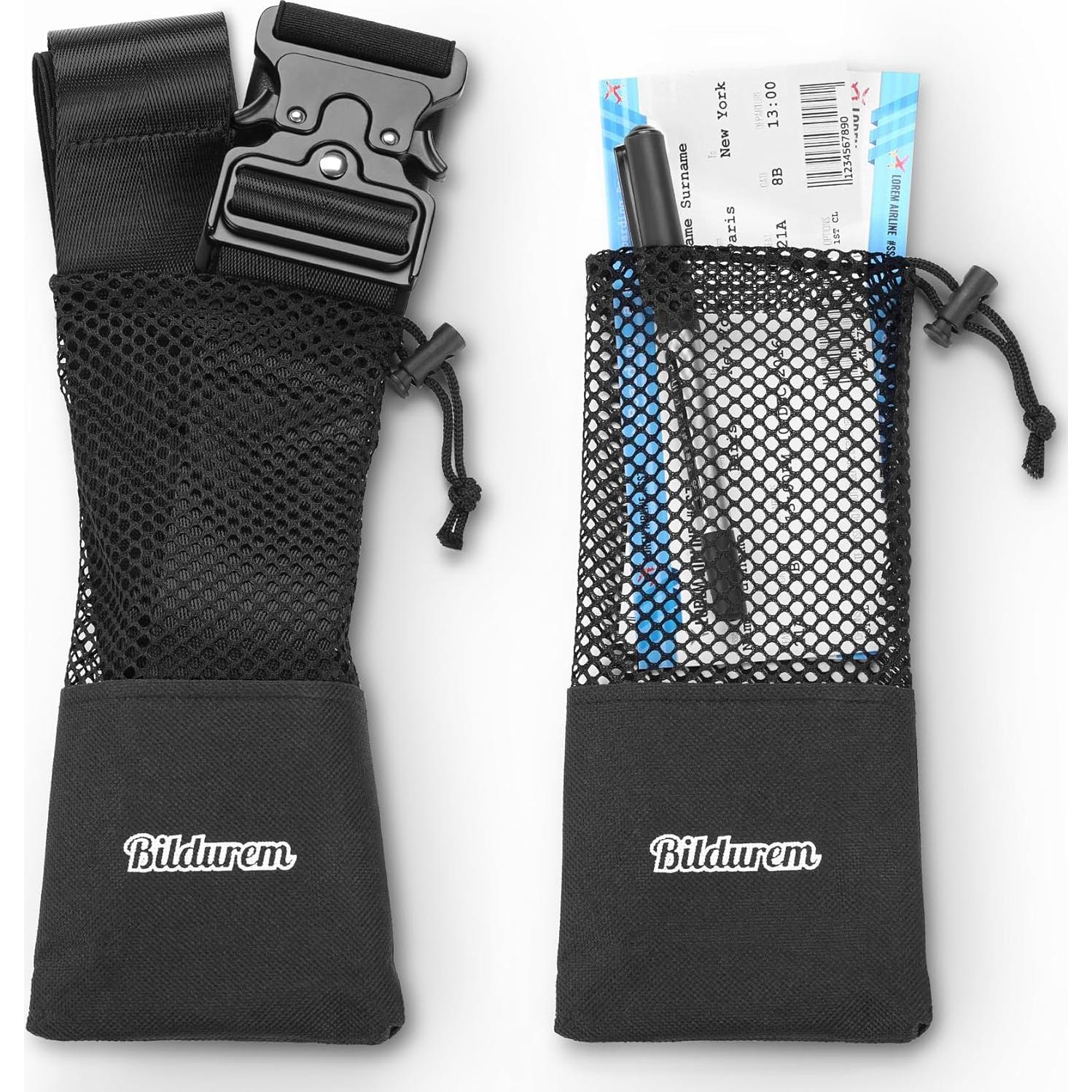 Cinturón de Viaje Bildurem Pro Ajustable 114 cm Negro