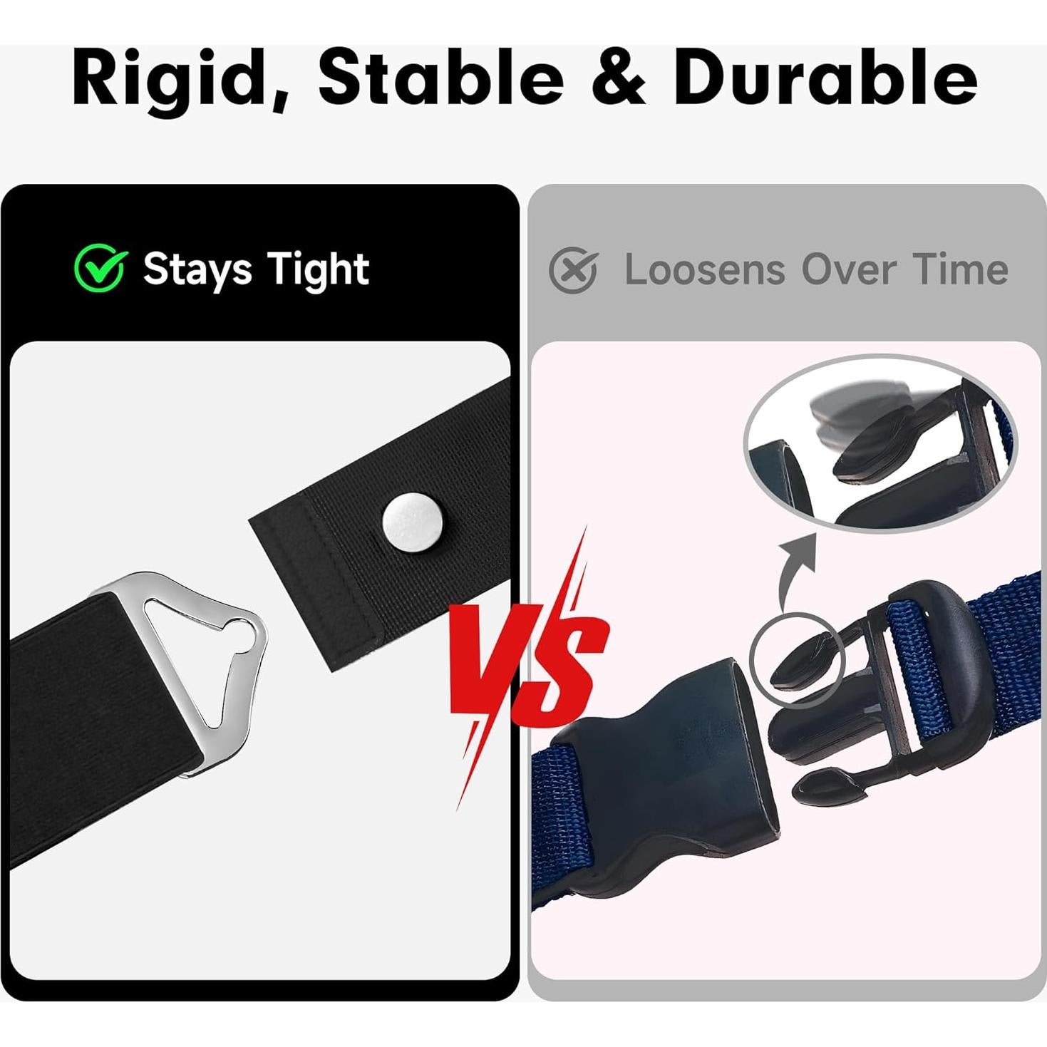 Cinturón de viaje 2 en 1 LvliLighting negro ajustable