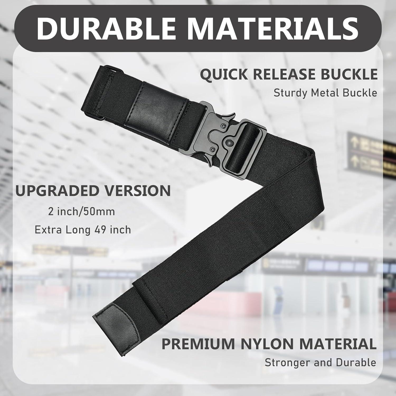 Cinturón de viaje GARDIGER ajustable 124 cm negro