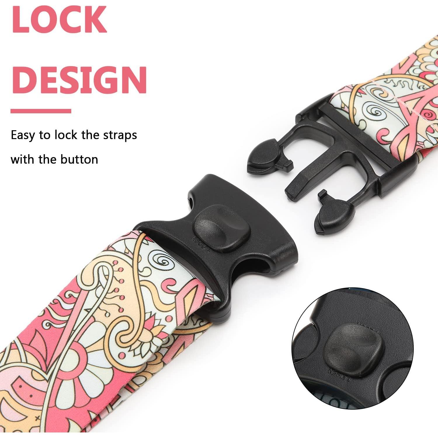 Correas Ajustables GARDIGER 2 Unidades 100-190 cm Flor Rosa