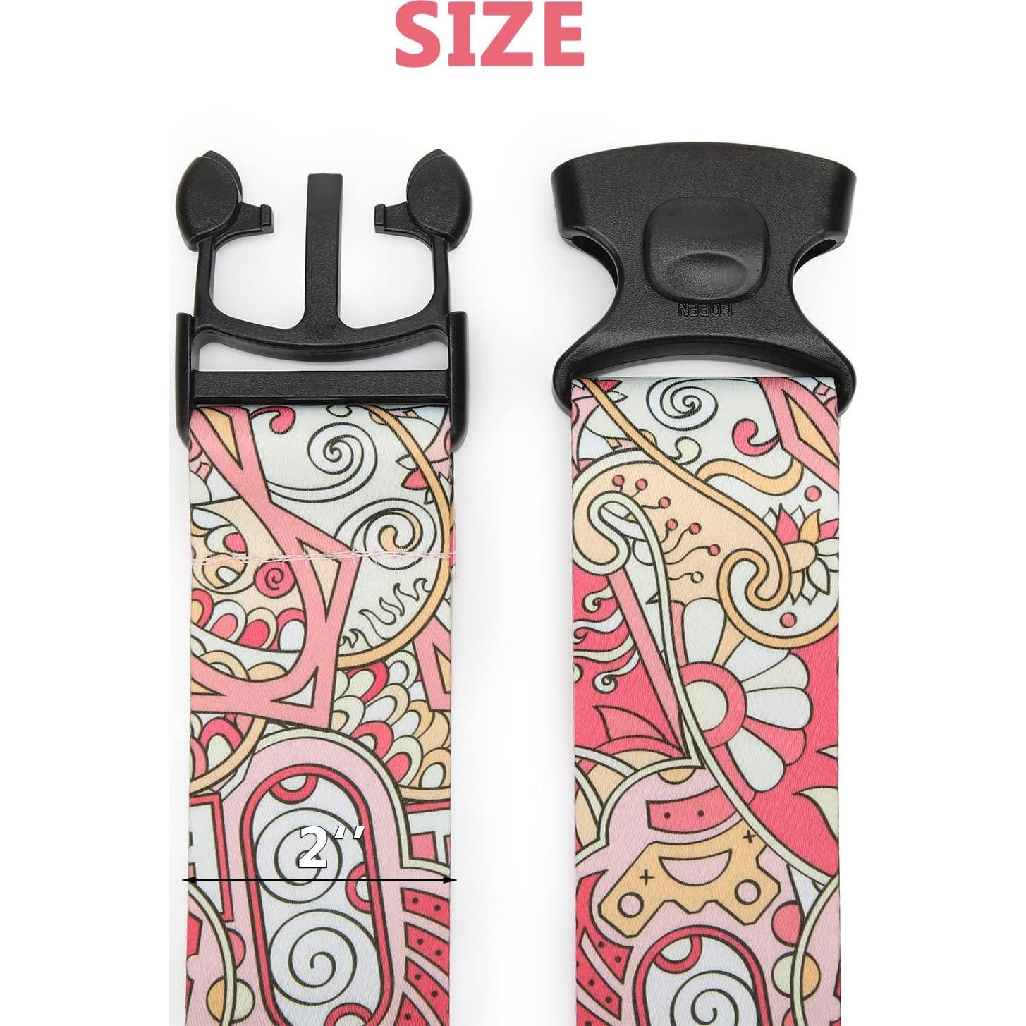 Correas Ajustables GARDIGER 2 Unidades 100-190 cm Flor Rosa