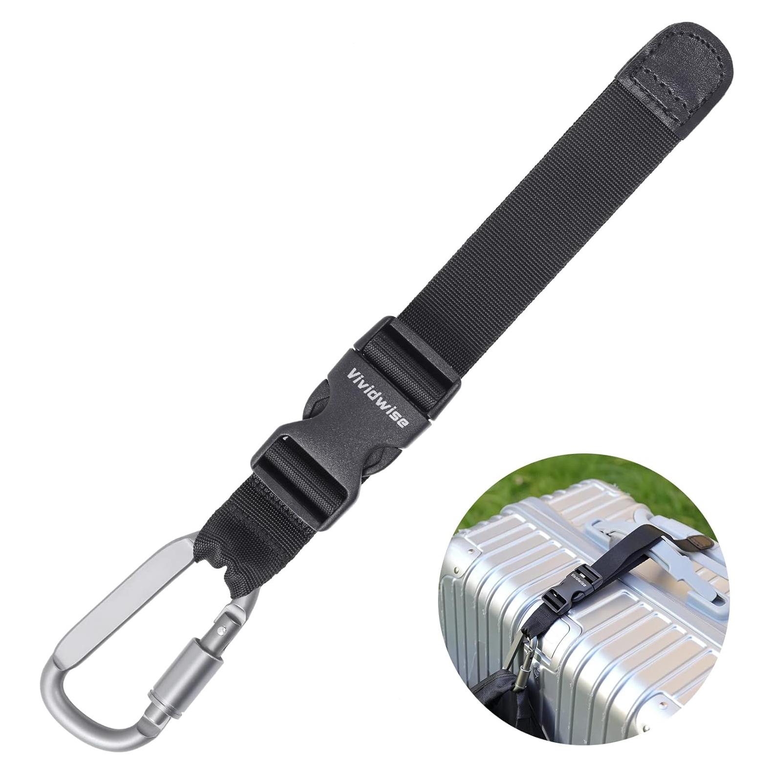 Correa de Equipaje Vividwise Negra Ajustable 46 cm