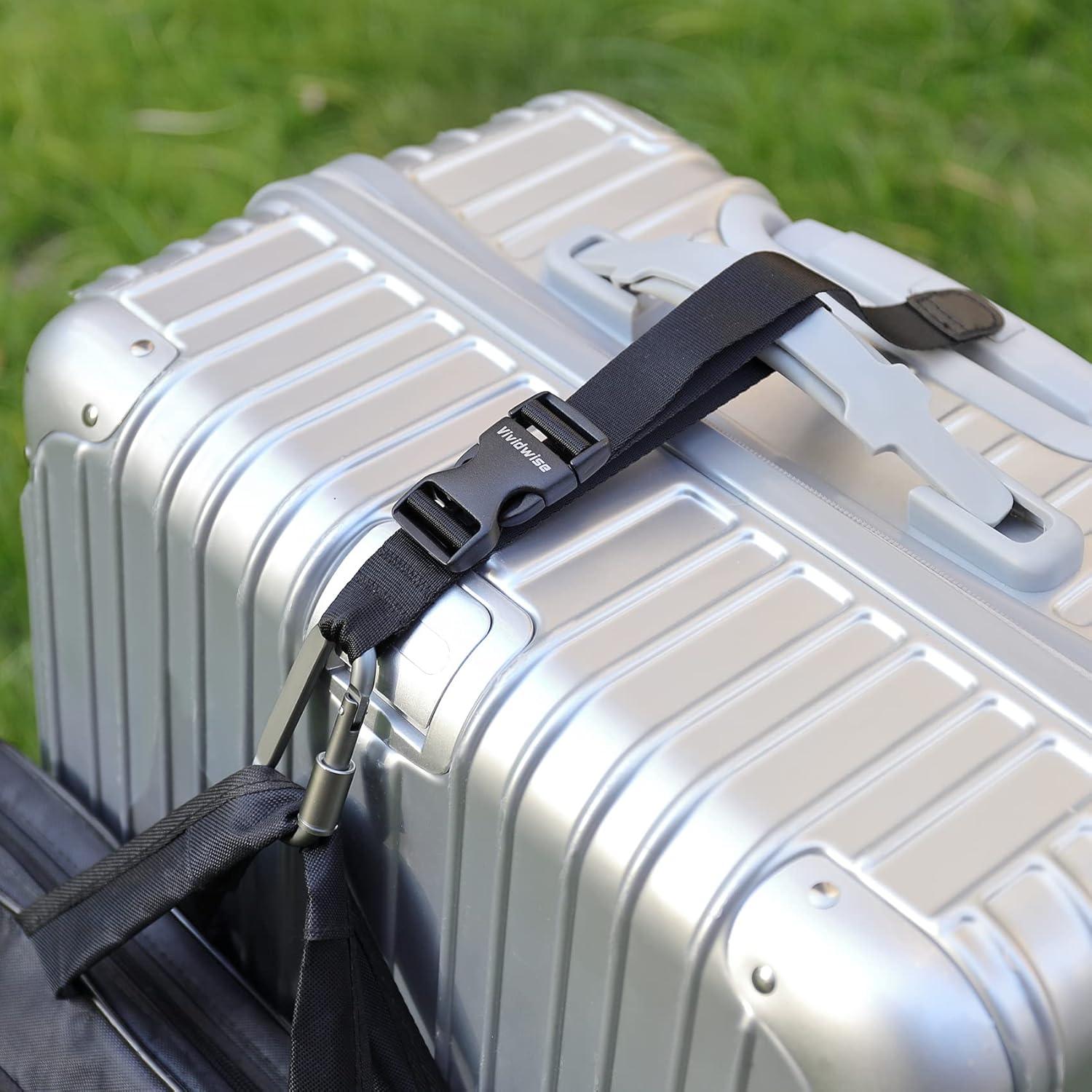 Correa de Equipaje Vividwise Negra Ajustable 46 cm