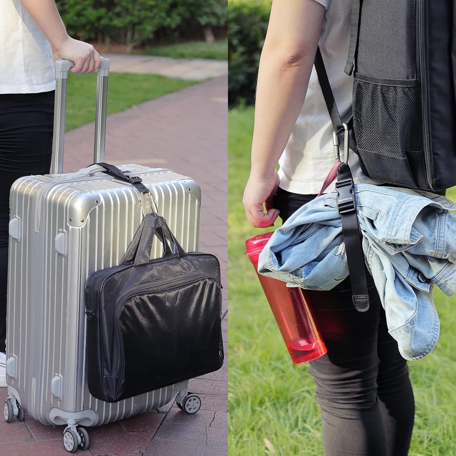 Correa de Equipaje Vividwise Negra Ajustable 46 cm