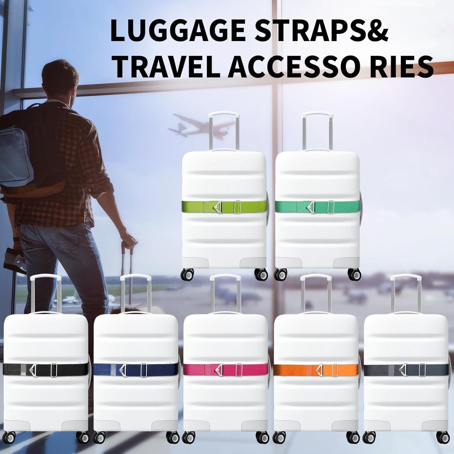 Cinturón de Viaje 2-en-1 TOOVREN Rosa Ajustable 71,5-90 cm