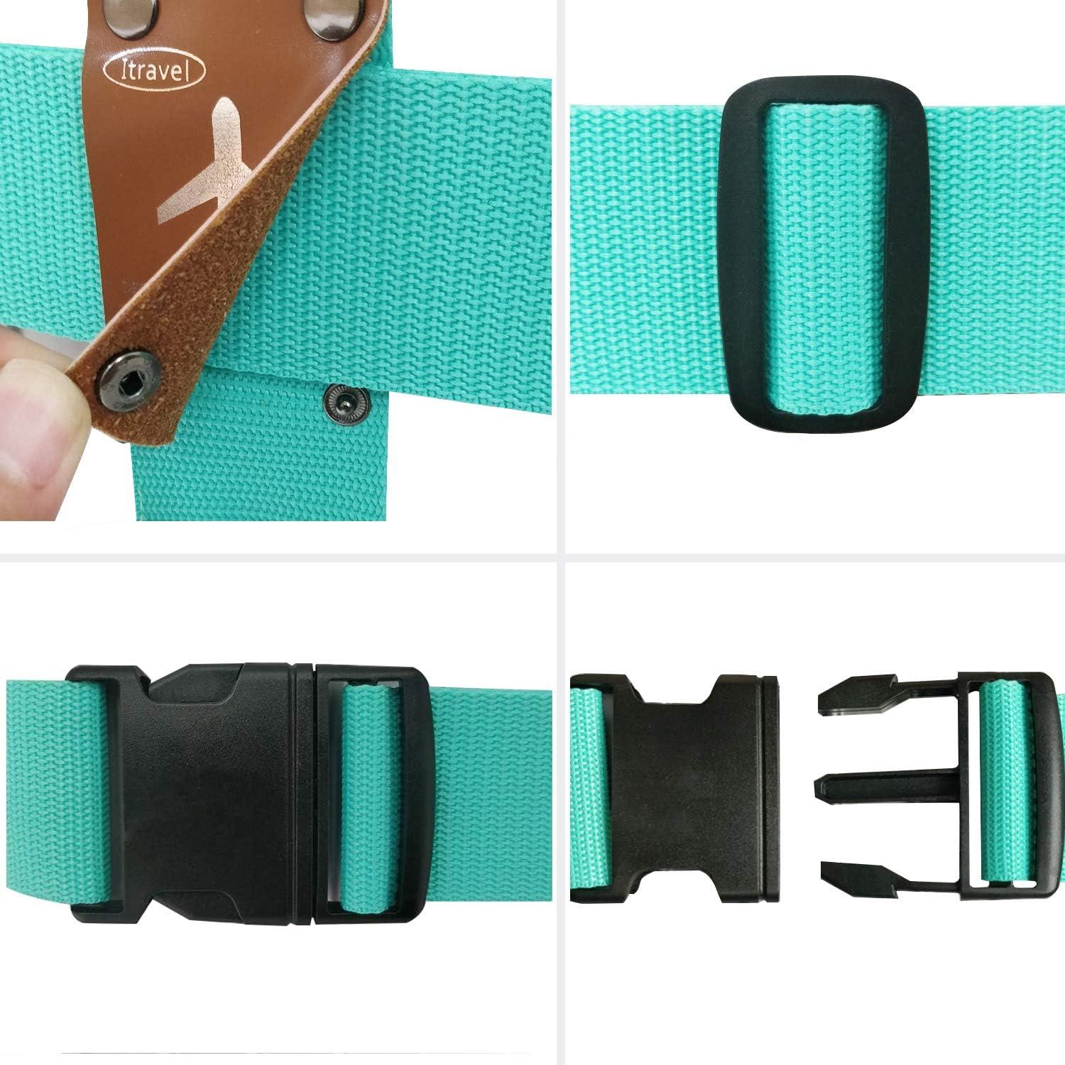 Correas de Equipaje Universales 2 Pzas Verde Alta Resistencia