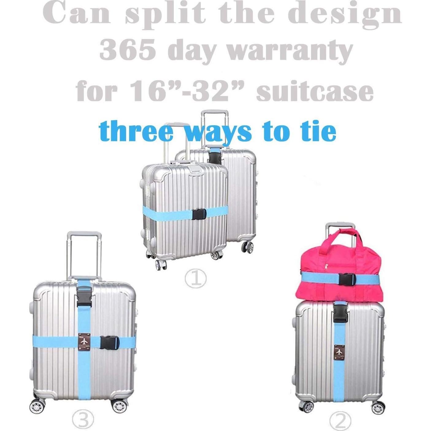 Correas de Equipaje Universales 2 Pzas Verde Alta Resistencia