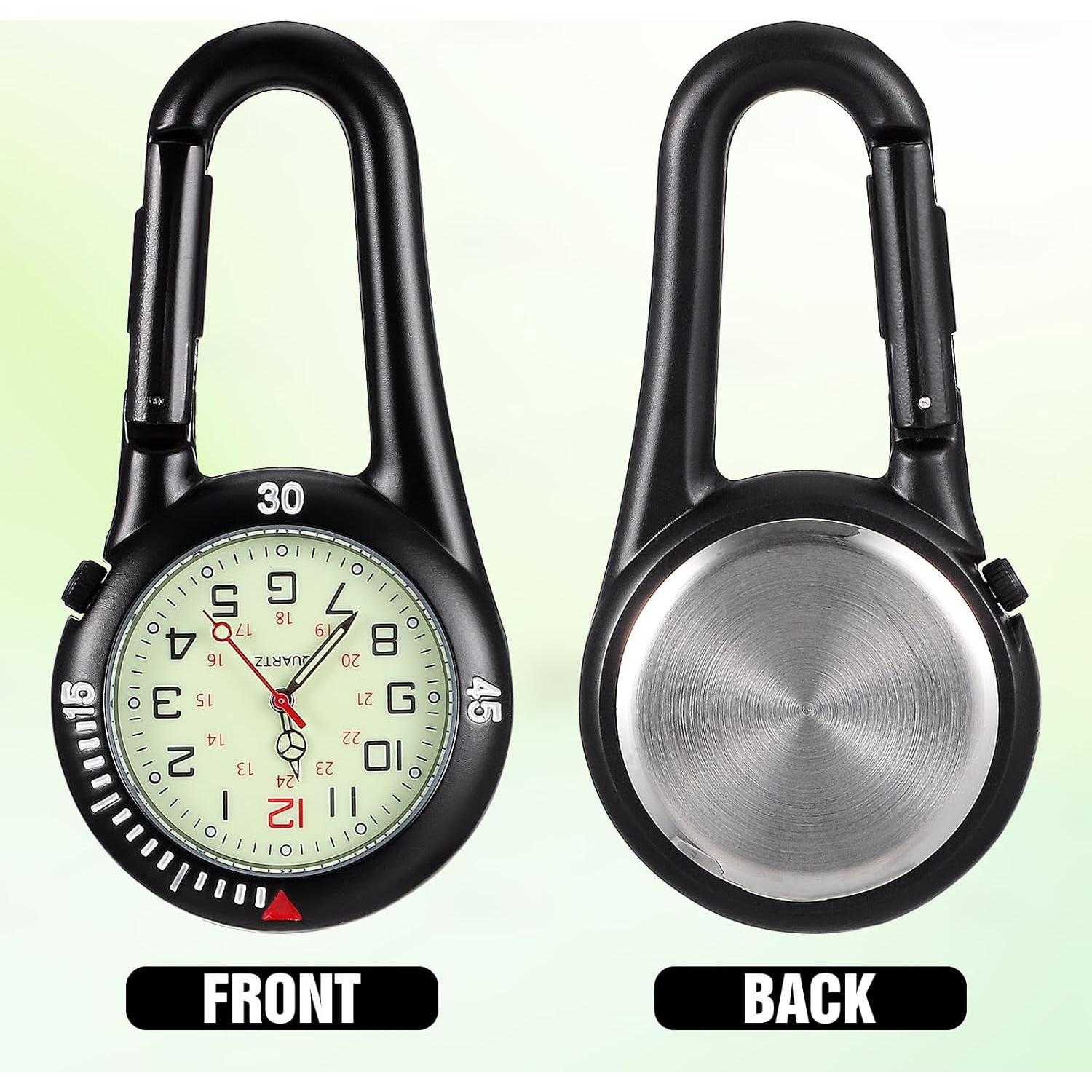 Hebilla de Mochila Hemobllo con Reloj de Bolsillo Negro