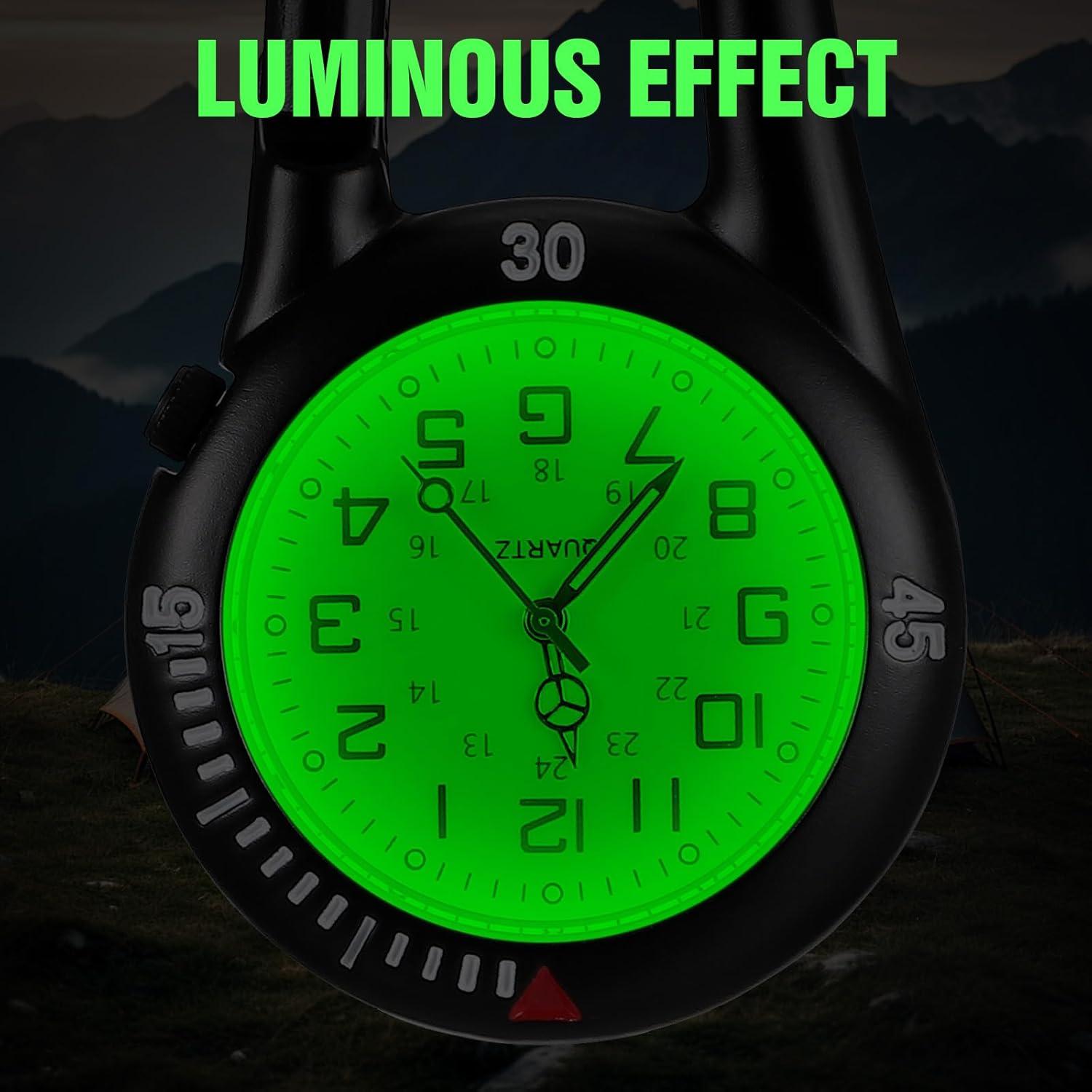 Hebilla de Mochila Hemobllo con Reloj de Bolsillo Negro