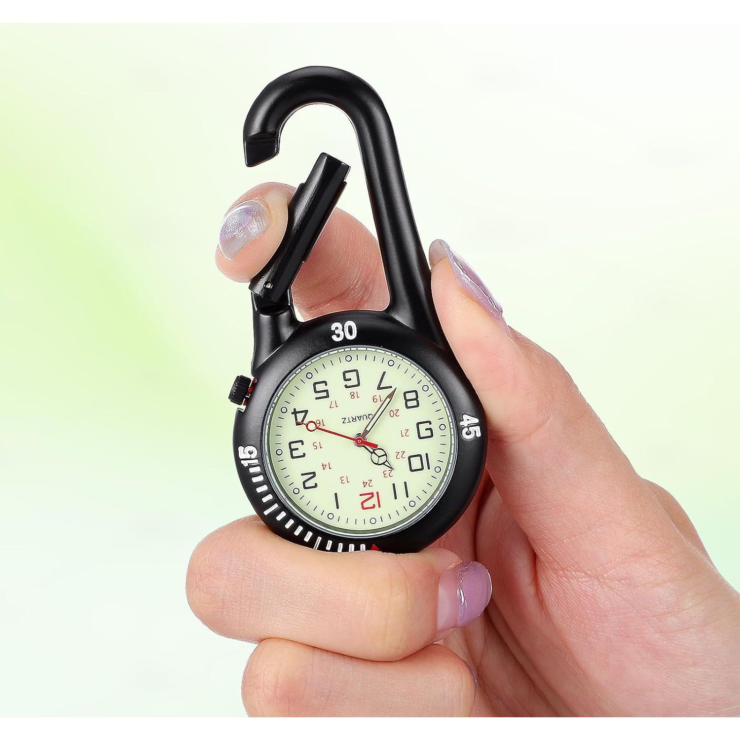 Hebilla de Mochila Hemobllo con Reloj de Bolsillo Negro