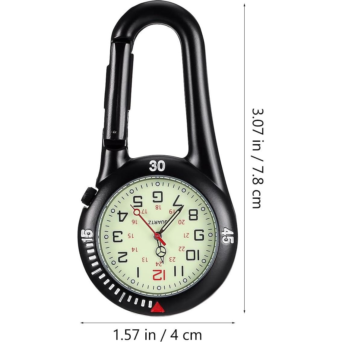 Hebilla de Mochila Hemobllo con Reloj de Bolsillo Negro