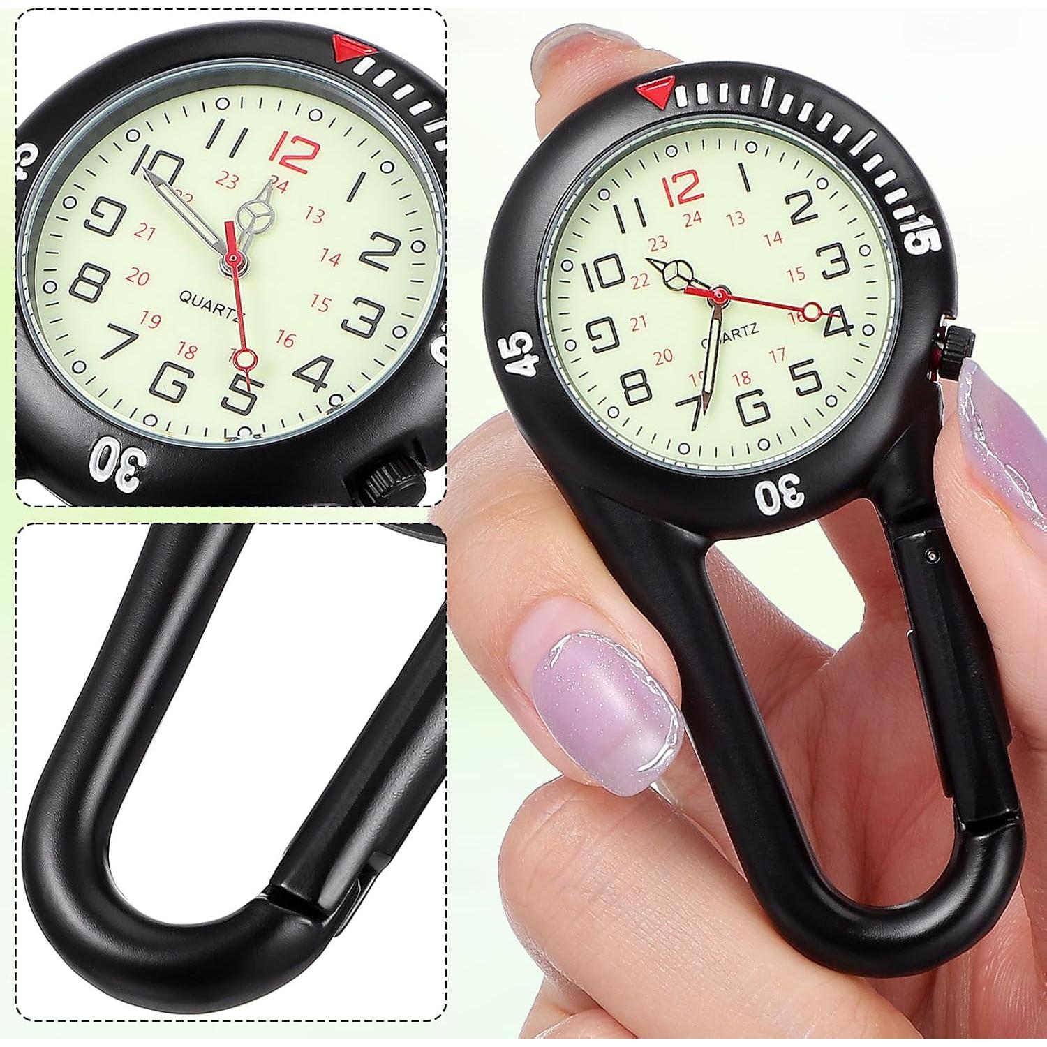 Hebilla de Mochila Hemobllo con Reloj de Bolsillo Negro