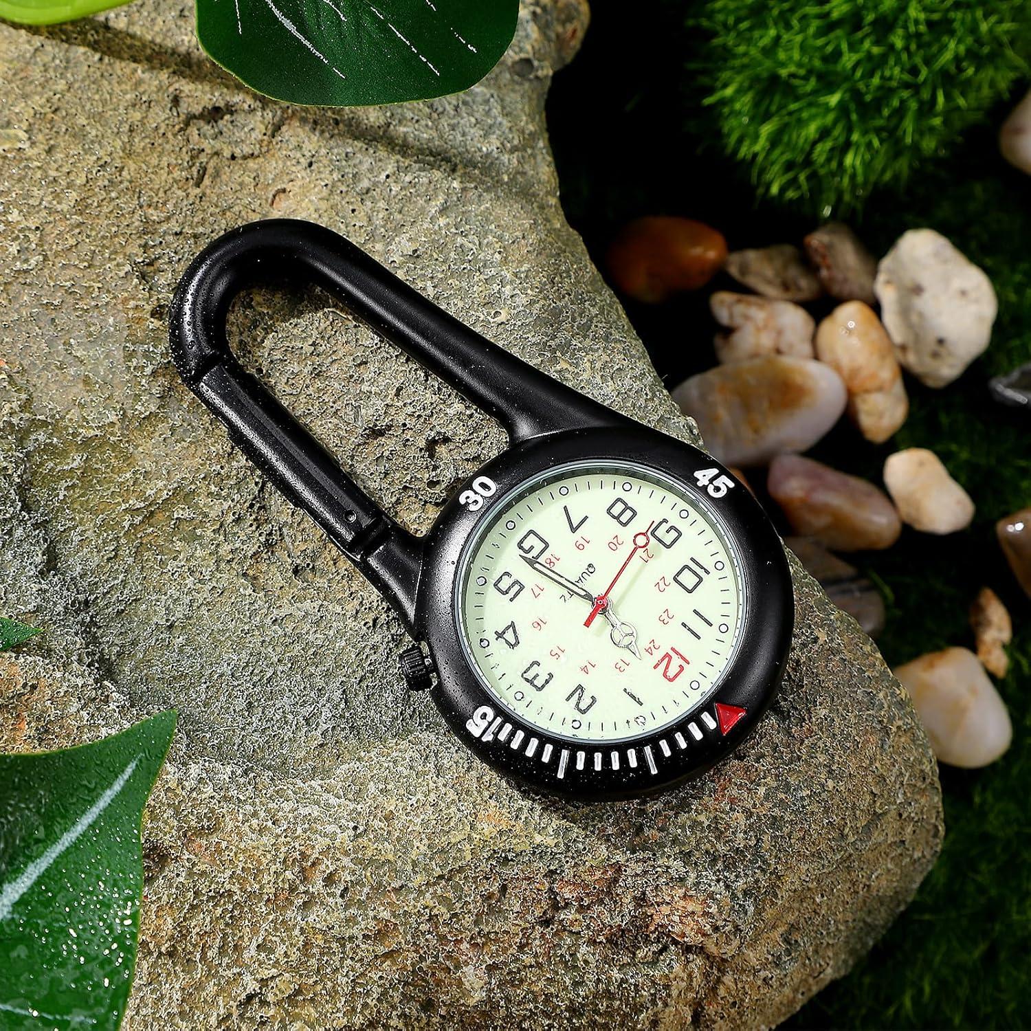 Hebilla de Mochila Hemobllo con Reloj de Bolsillo Negro