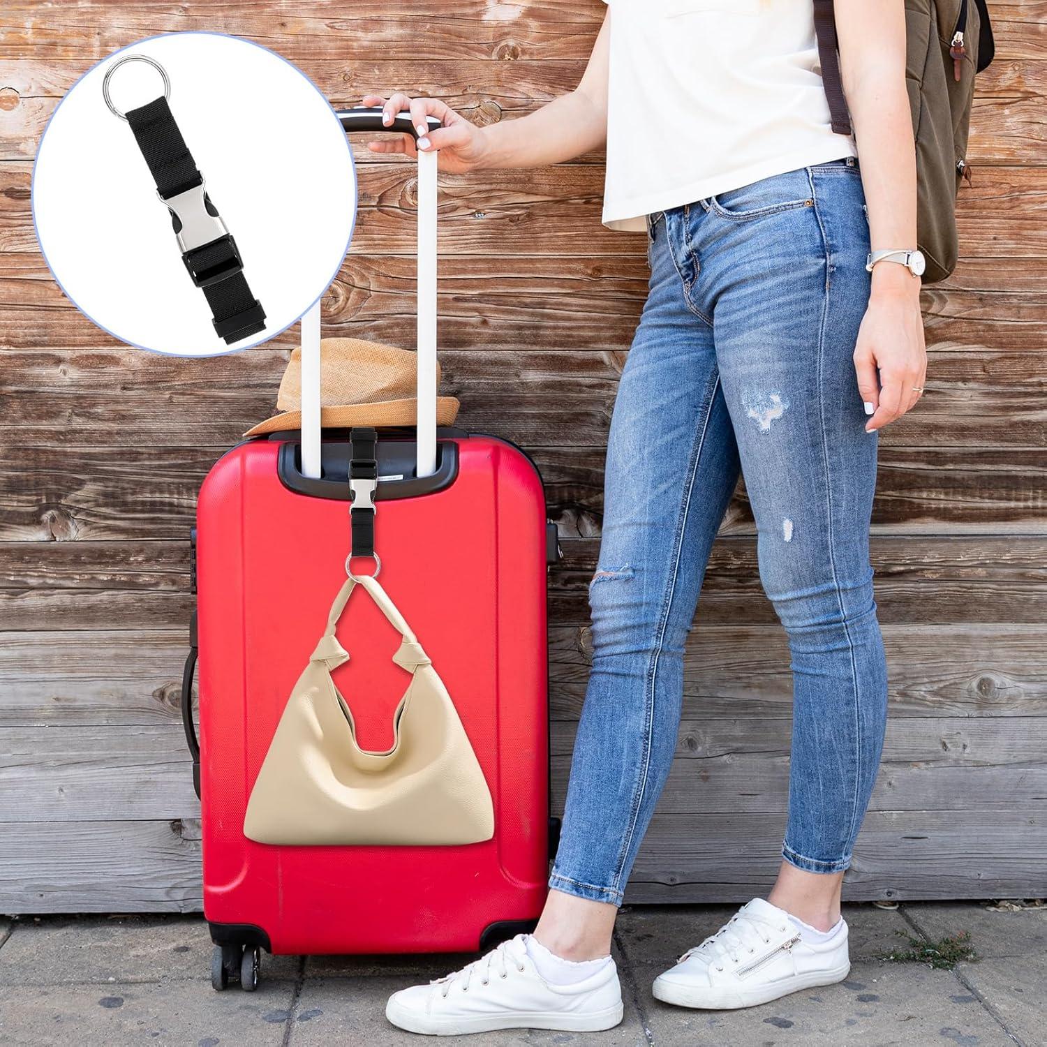 3 Piezas Correa de Equipaje Ajustable Bremorou 19x2.5cm