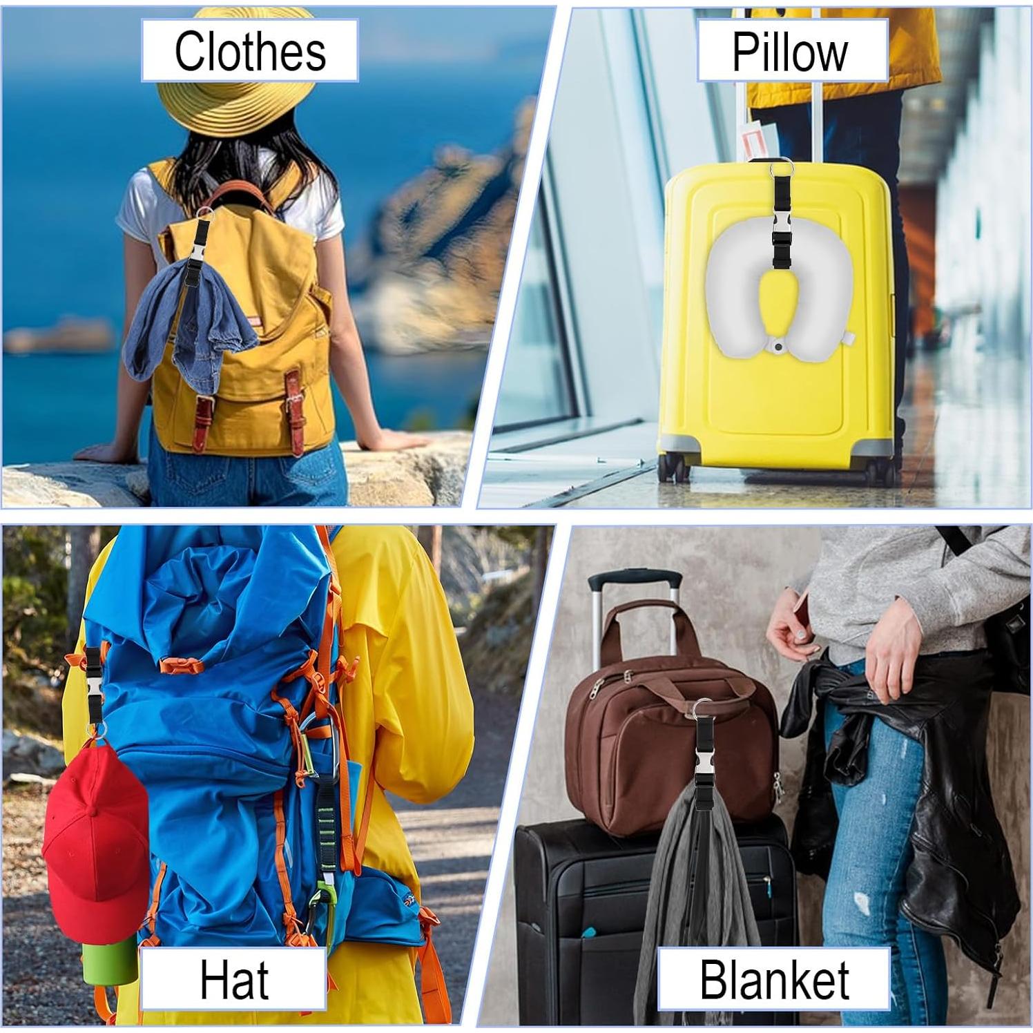 3 Piezas Correa de Equipaje Ajustable Bremorou 19x2.5cm