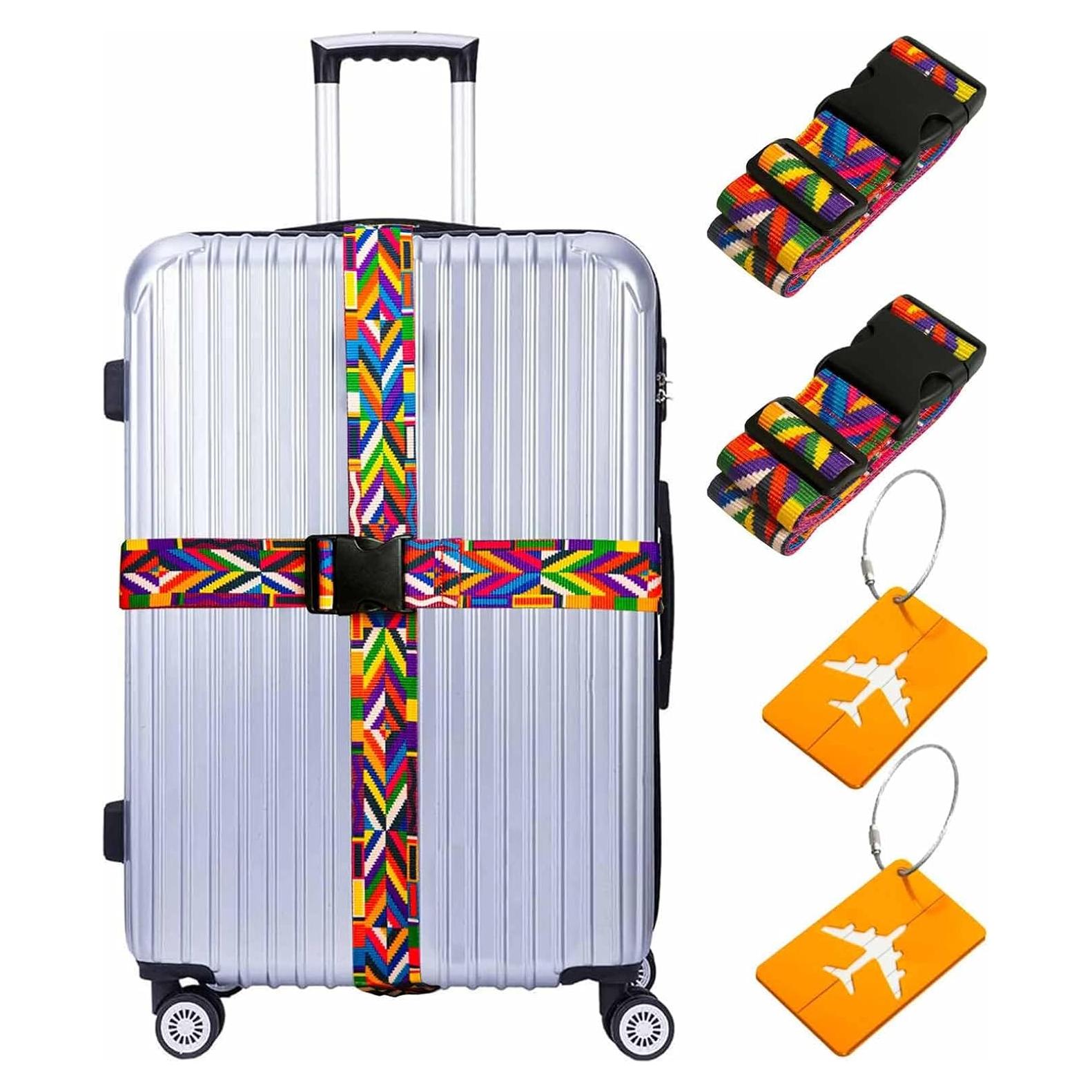 Correas de Equipaje Ajustables CEPORASK 2023 Colorido 1.85m