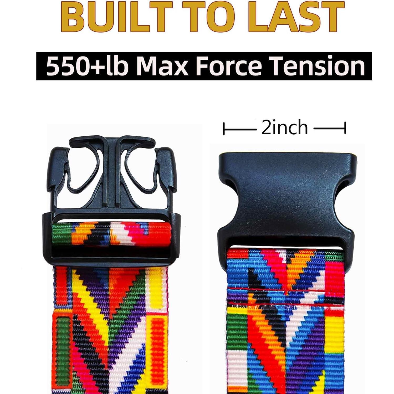 Correas de Equipaje Ajustables CEPORASK 2023 Colorido 1.85m