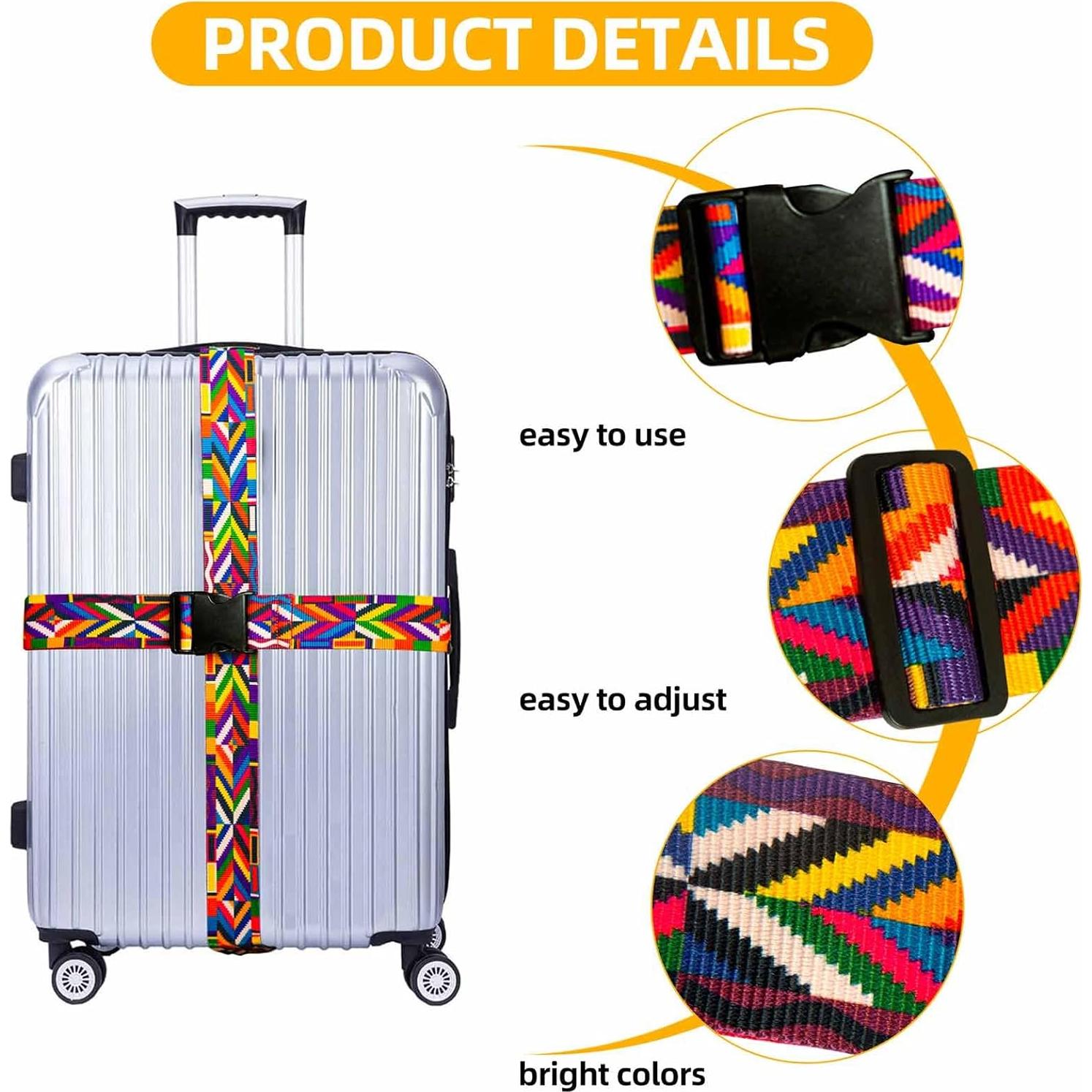 Correas de Equipaje Ajustables CEPORASK 2023 Colorido 1.85m