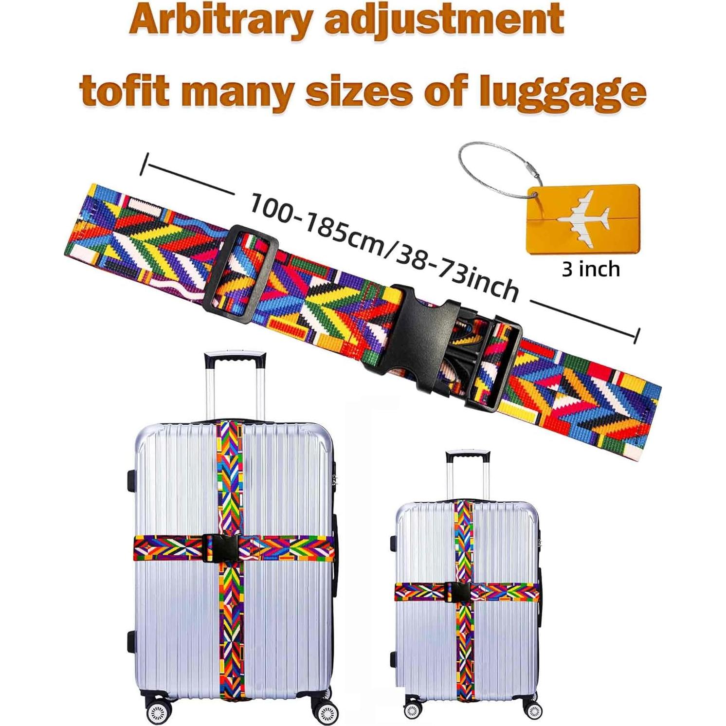 Correas de Equipaje Ajustables CEPORASK 2023 Colorido 1.85m