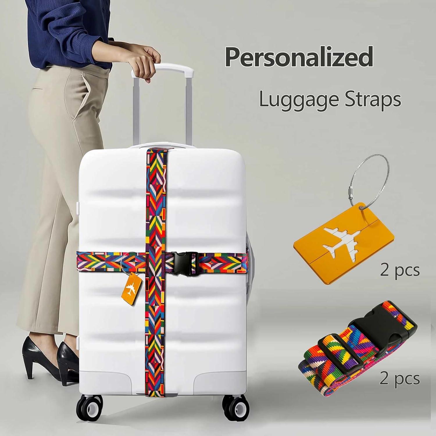 Correas de Equipaje Ajustables CEPORASK 2023 Colorido 1.85m