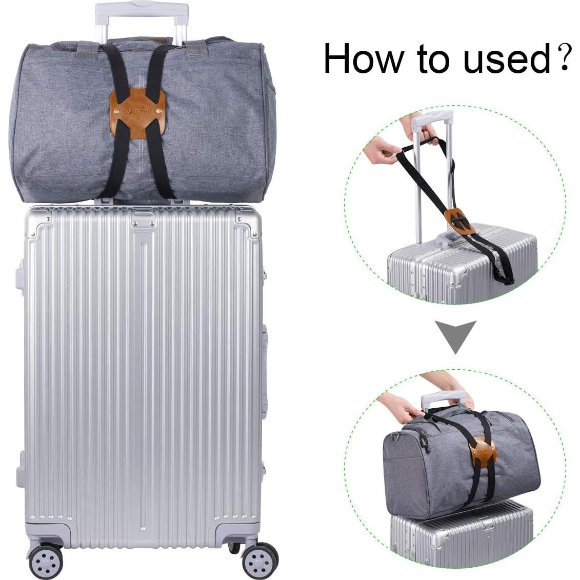 Correas de Equipaje Ajustables Lapinchen Marrón 150kg