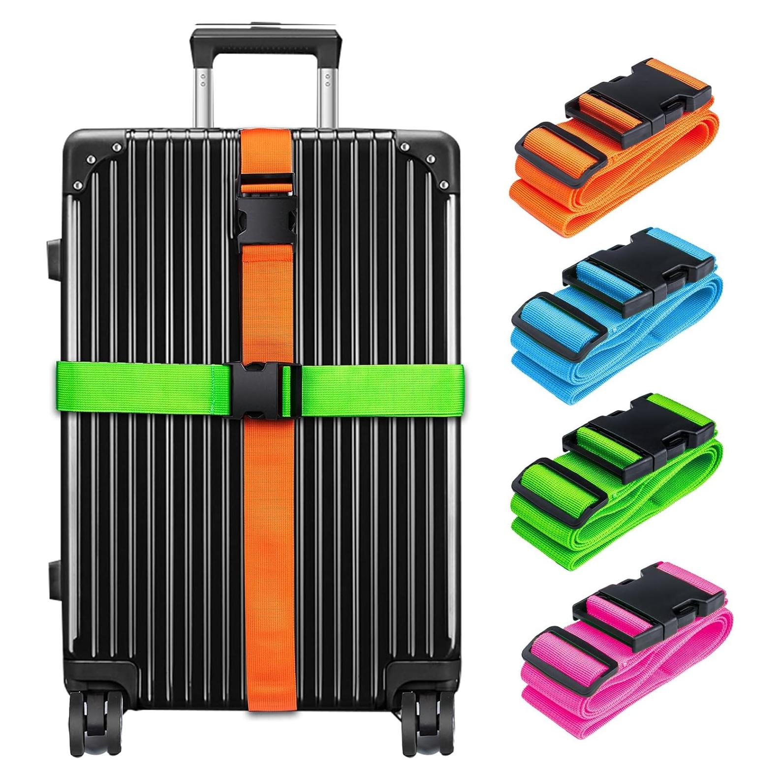 Correas de Equipaje Collwait 4 Colores Ajustables 70"