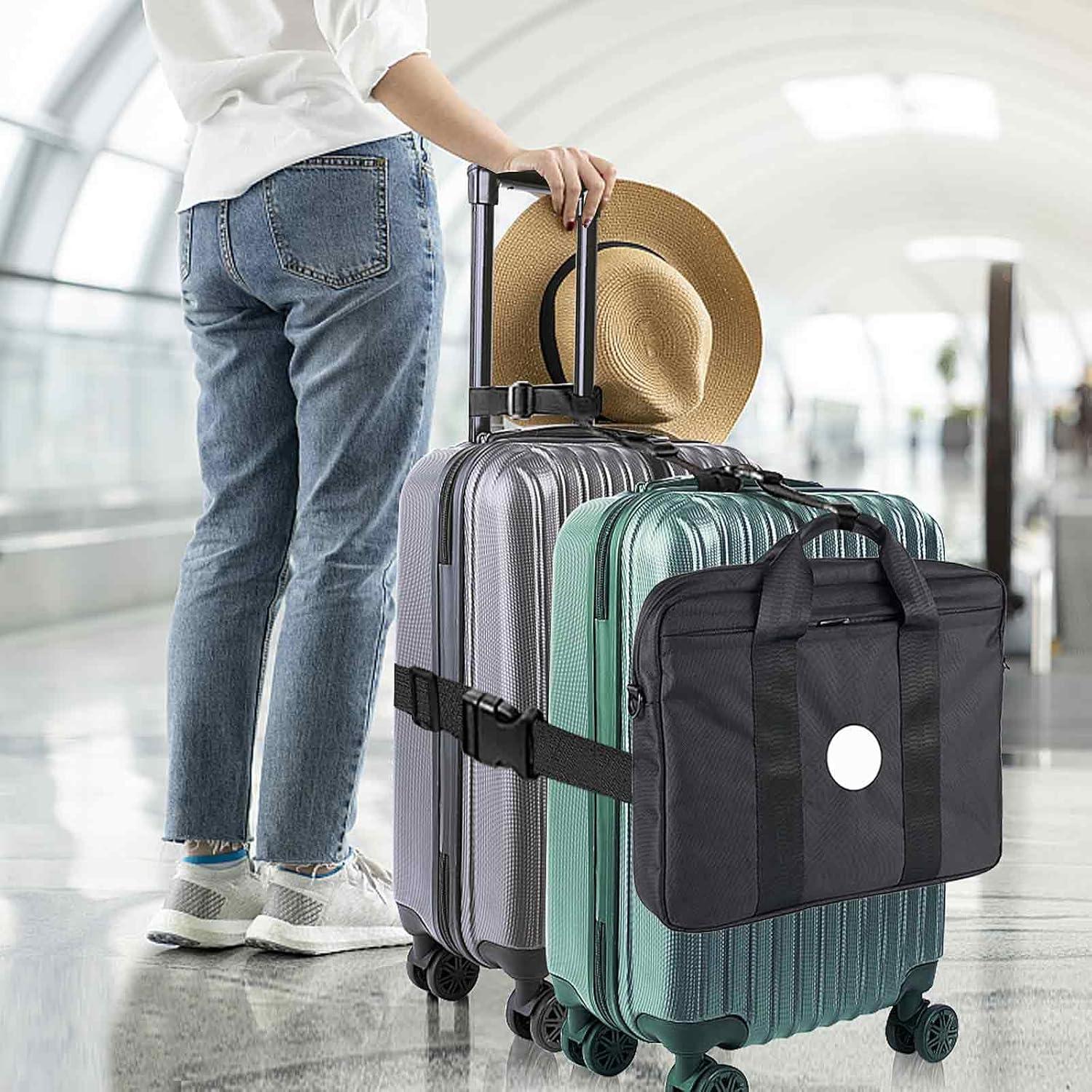 Correas de Equipaje ZYTONGMAO Ajustables 3 Piezas Nylon