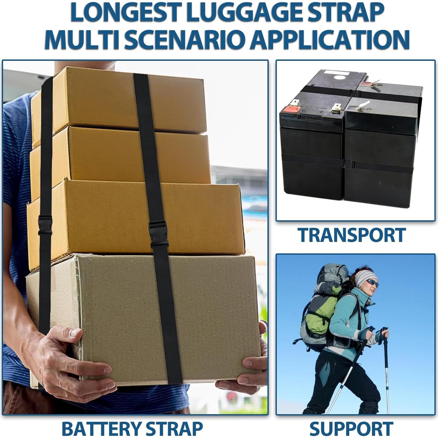 Correas de Equipaje ZYTONGMAO Ajustables 3 Piezas Nylon