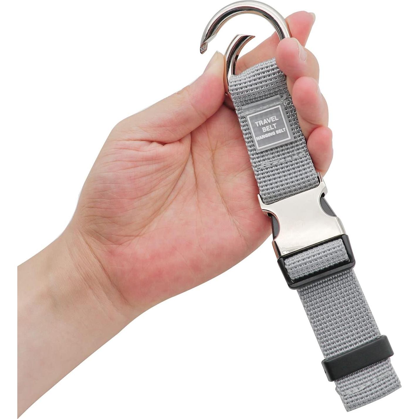 Correa de Equipaje Ajustable Westonetek 2x Gris Nylon