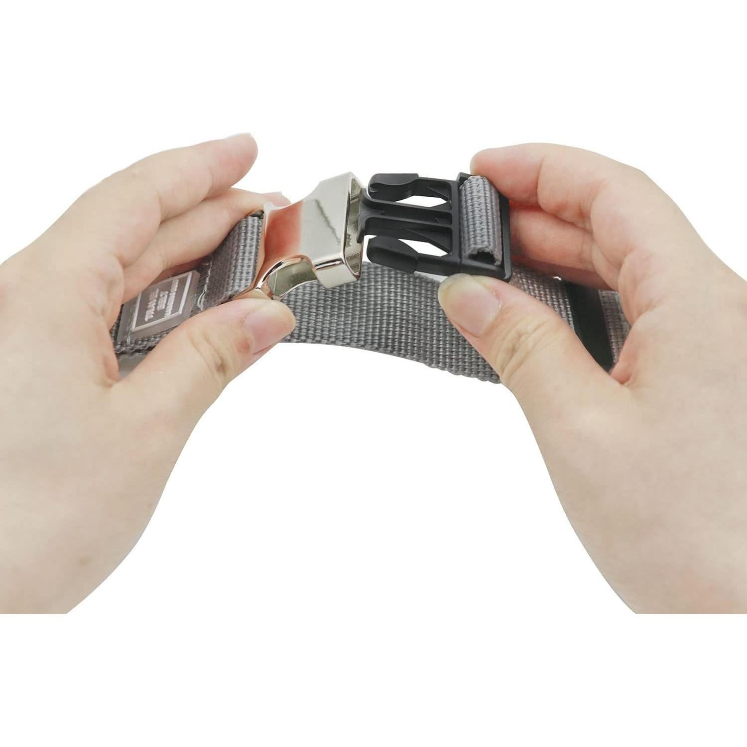 Correa de Equipaje Ajustable Westonetek 2x Gris Nylon