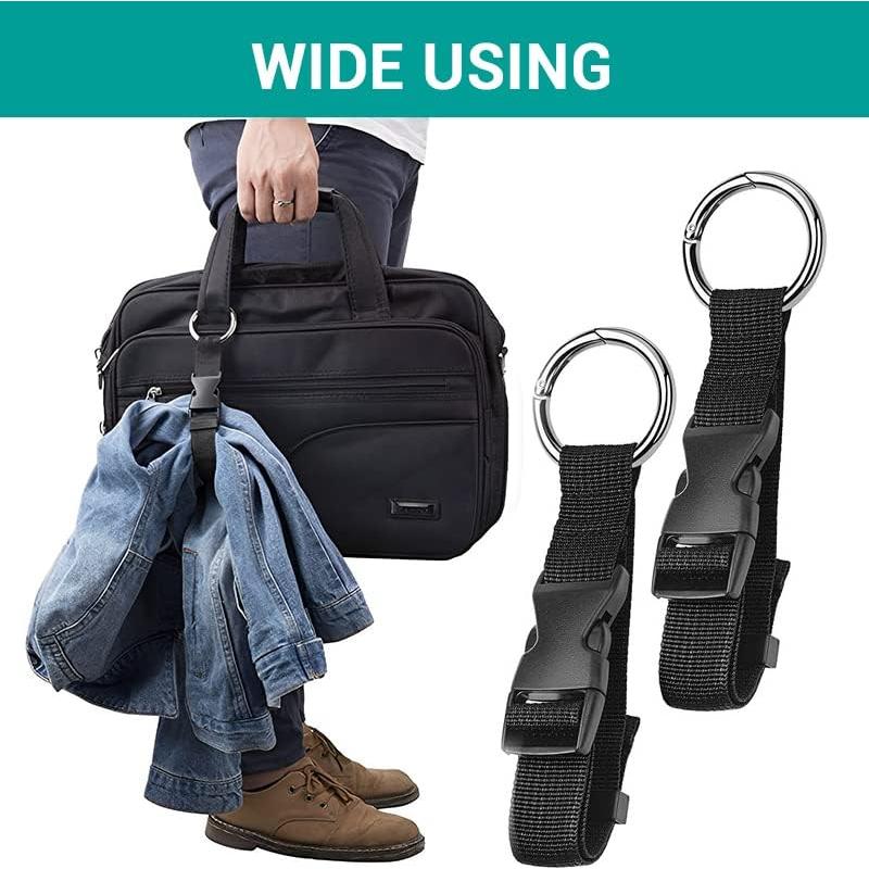 Paquete de 2 correas ajustables Yopolaz para maleta - Negro