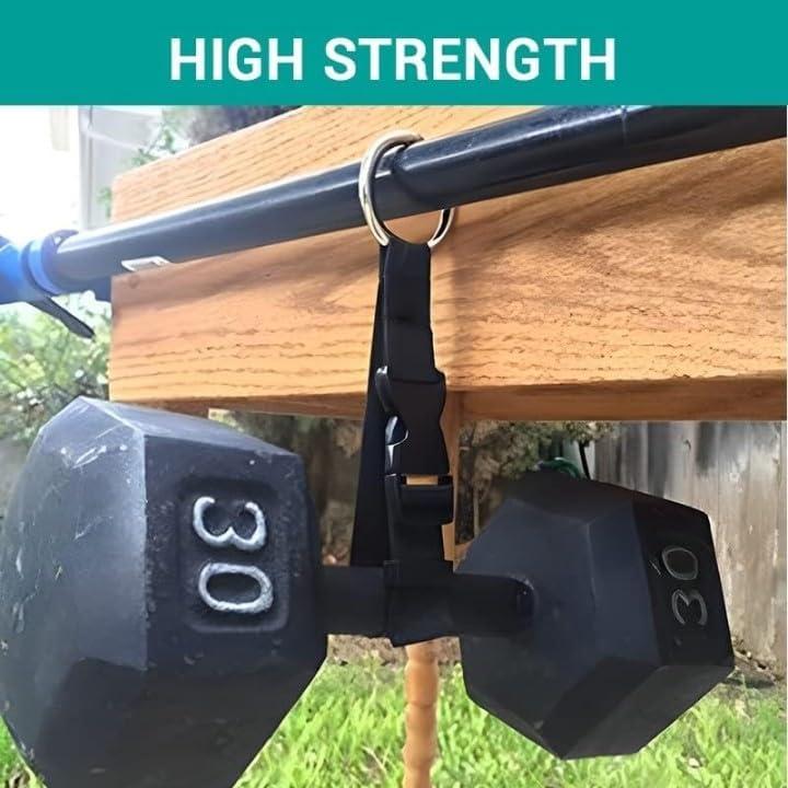 Paquete de 2 correas ajustables Yopolaz para maleta - Negro