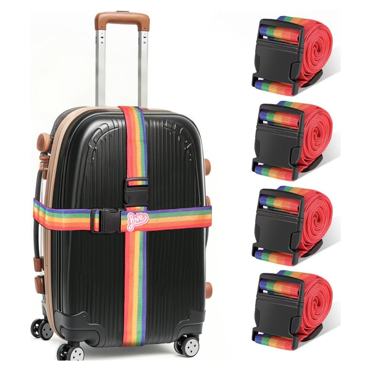 Correas de Equipaje Ajustables SpiralScgv 4 Colores Brillantes