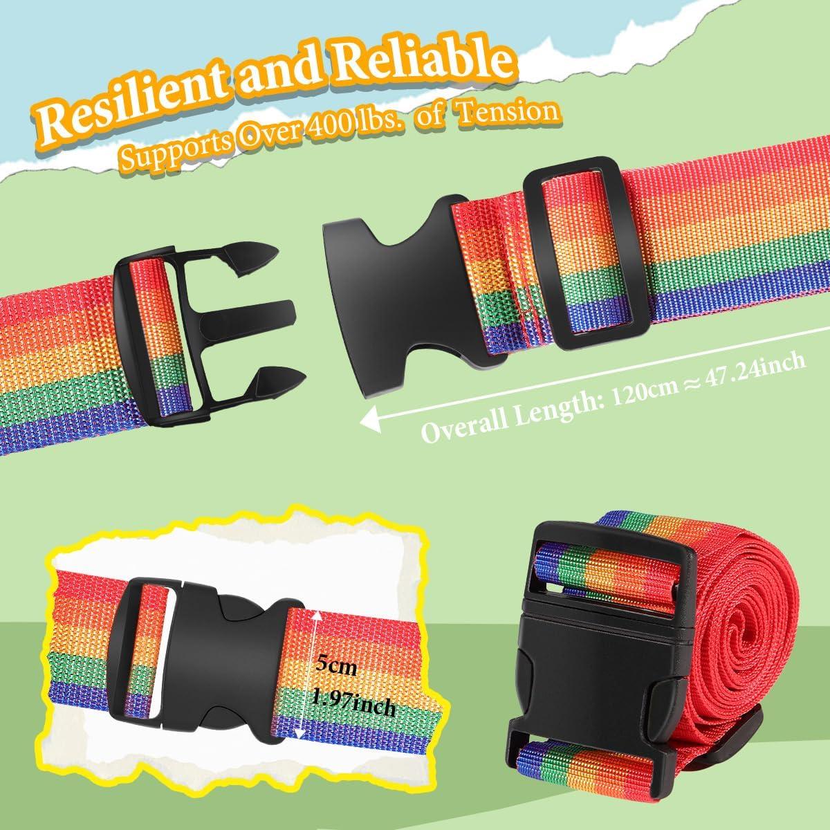 Correas de Equipaje Ajustables SpiralScgv 4 Colores Brillantes