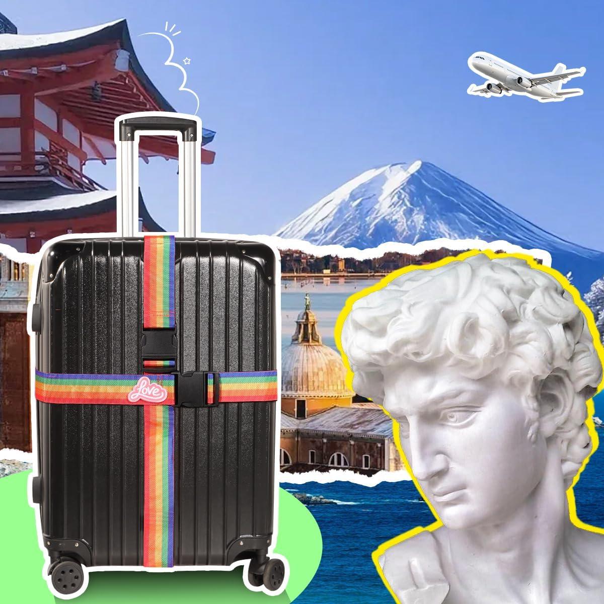 Correas de Equipaje Ajustables SpiralScgv 4 Colores Brillantes