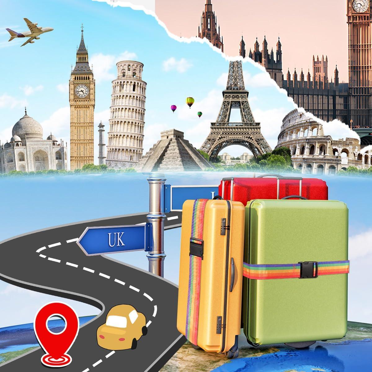 Correas de Equipaje Ajustables SpiralScgv 4 Colores Brillantes